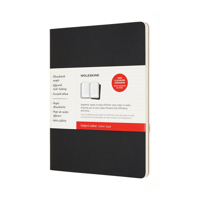 Moleskine Cahier Journal - XL - Subject - Black/Kraft Brown - Pack 2