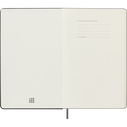 Moleskine Diary Undated -  Hard Cover - Weekly + Notes - Large Black