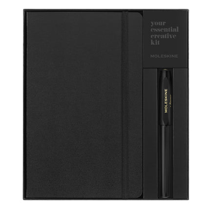 Moleskine Kaweco Rollerball & Notebook - Large - Ruled Set Black