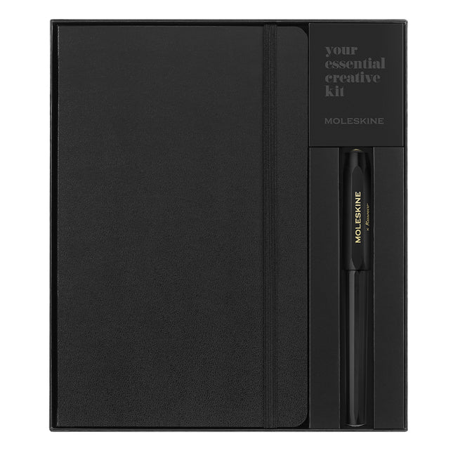 Moleskine Kaweco Rollerball & Notebook - Large - Ruled Set Black