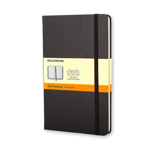 Moleskine Notebooks - Hard Cover - Pocket Ruled - 7 Colours