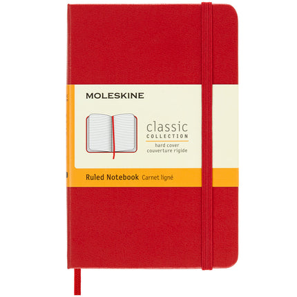 Moleskine Notebooks - Hard Cover - Pocket Ruled - 7 Colours