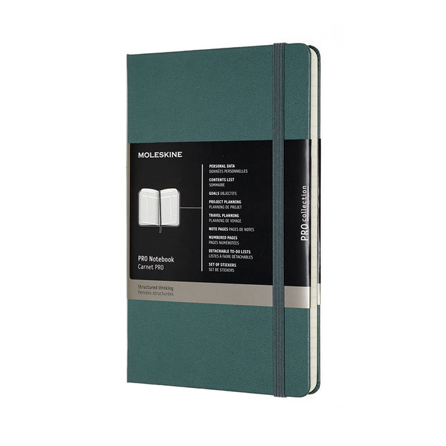 Moleskine Pro Notebook - Hard Cover - Large - Forest Green