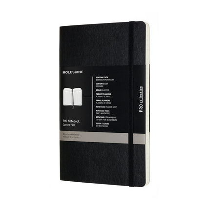 Moleskine Pro Notebook - Soft Cover - Large Black