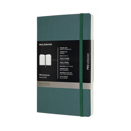 Moleskine Pro Soft Cover Notebook - Forest Green - Large