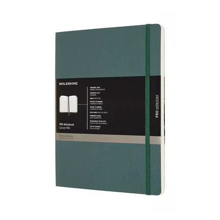 Moleskine Pro Soft Cover Notebook - Forest Green - XL