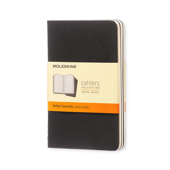 Moleskine Cahier Journals - Pocket - 3 Packs - 4 Colours