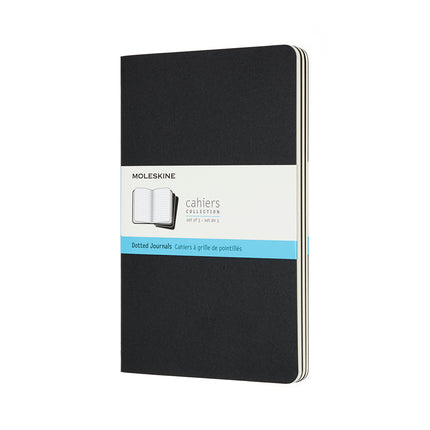 Moleskine Cahier Journals - Large - Black Dot - Pack 3