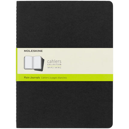 Moleskine Cahier Journals - XL - Plain - 5 Colours