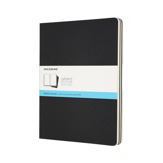 Moleskine Cahier Journal - XL - Dot Black - Pack 3