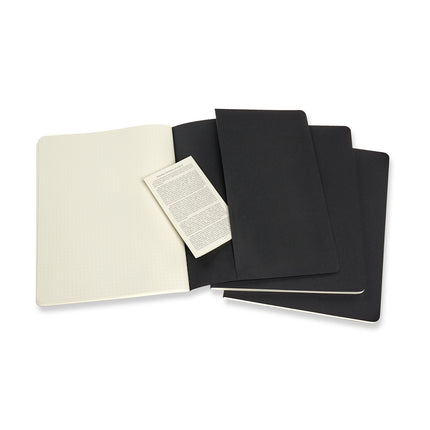 Moleskine Cahier Journal - XL - Dot Black - Pack 3