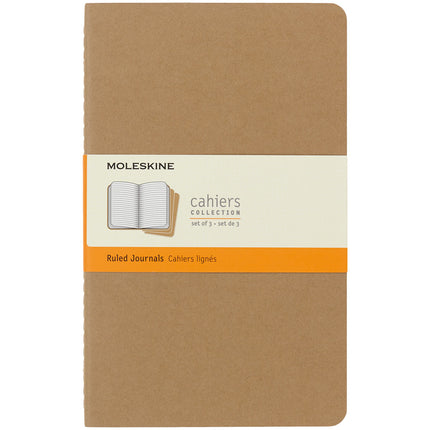 Moleskine Cahier Journals - Large - Ruled - 4 Colours