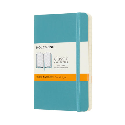 Moleskine Notebooks - Soft Cover - Pocket Ruled - 6 Colours