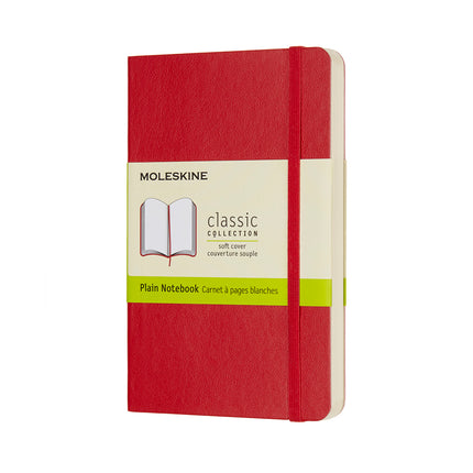 Moleskine Notebooks - Soft Cover - Pocket Plain - 6 Colours