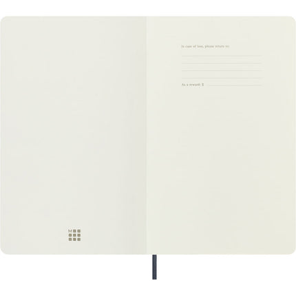 Moleskine Vegea Notebook - Soft Cover - Large Ruled - Capri Petroleum w/Gift Box