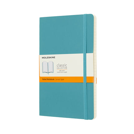 Moleskine Notebooks - Soft Cover - Large Plain - 7 Colours