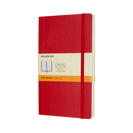 Moleskine Notebooks - Soft Cover - Large Plain - 7 Colours