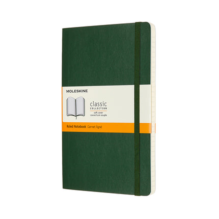 Moleskine Notebooks - Soft Cover - Large Plain - 7 Colours