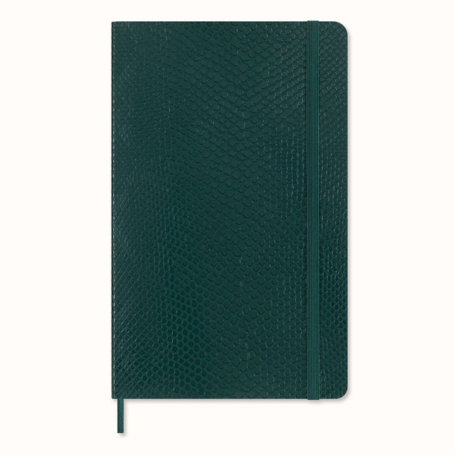 Moleskine Vegea Notebook - Soft Cover - Large Ruled - Boa Green w/Gift Box