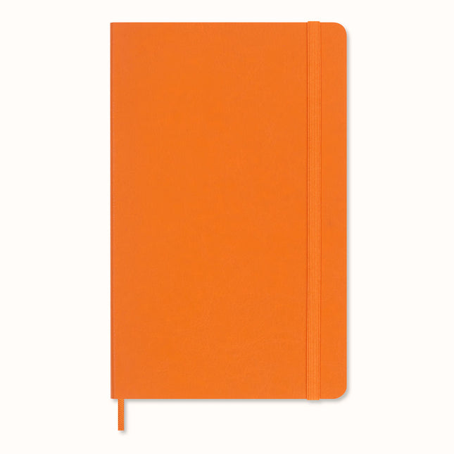 Moleskine Vegea Notebook - Soft Cover - Large - Capri Orange w/Gift Box