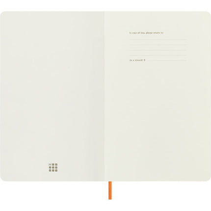 Moleskine Vegea Notebook - Soft Cover - Large - Capri Orange w/Gift Box