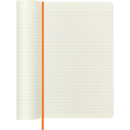 Moleskine Vegea Notebook - Soft Cover - Large - Capri Orange w/Gift Box