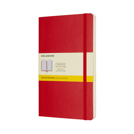Moleskine Notebook - Soft Cover - Large Square - 3 Colours