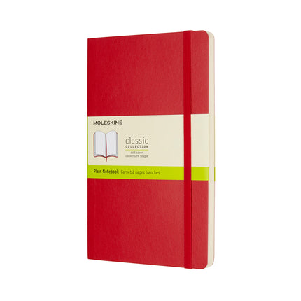 Moleskine Notebooks - Soft Cover - Large Plain - 7 Colours