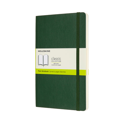 Moleskine Notebooks - Soft Cover - Large Plain - 7 Colours