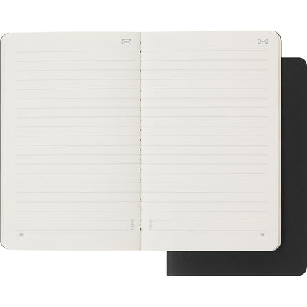 Moleskine Smart Cahier Journal - Pocket - Ruled Black - Pack 2