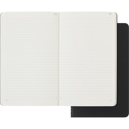 Moleskine Smart Cahier Journal - Large - Ruled Black - Pack 2