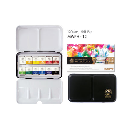 Mungyo Professional Watercolours - Half Pan - Set of 12