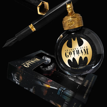 Ferris Wheel Press - The Marquise Fountain Pen and 38ml Ink Set - Batman