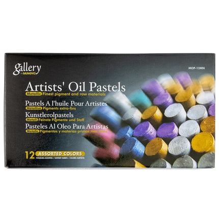 Mungyo Gallery Oil Pastels - Metallic Colours - 12 Pack