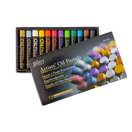 Mungyo Gallery Oil Pastels - Metallic Colours - 12 Pack