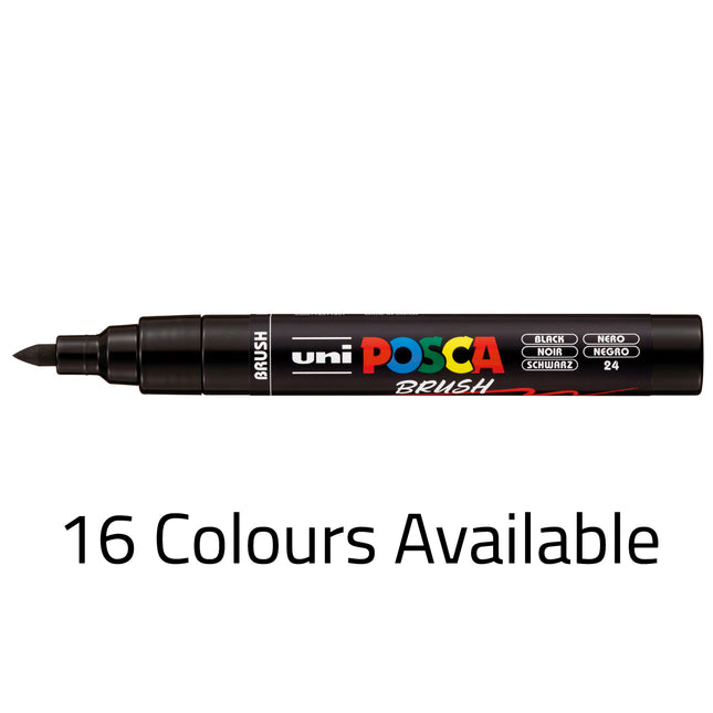 Uni Posca Marker 1-4mm Brush Tip - PC-5BR