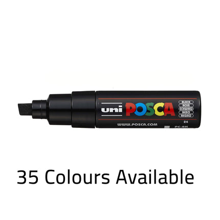 Uni Posca Marker 8.0mm Chisel Tip PC-8K
