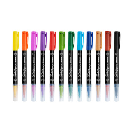 Mungyo Dual Tip Calligraphy Markers - Pack of 12