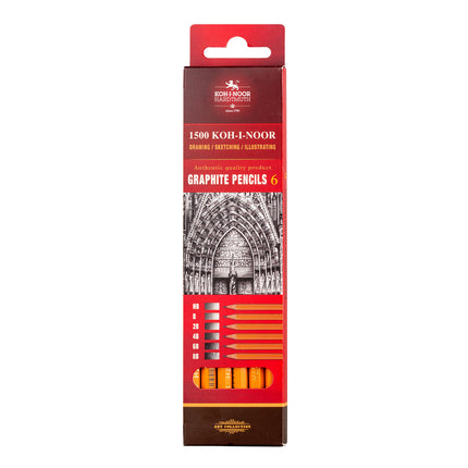 Koh-I-Noor - Graphite Pencils 1500 - Pack of 6