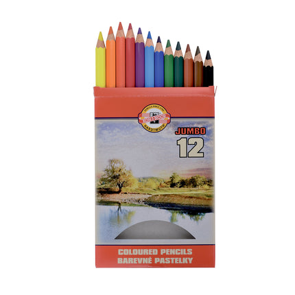 Koh-I-Noor Omega Jumbo Colour Pencils - Pack of 12