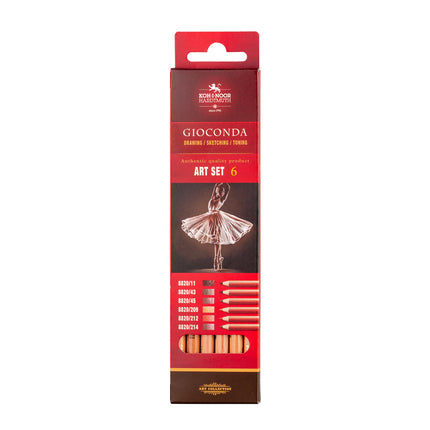 Koh-I-Noor Gioconda Earthtone Pencils - Pack of 6