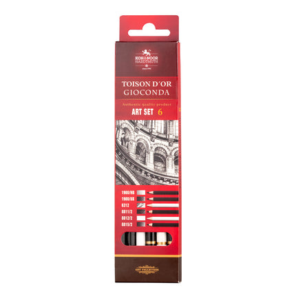 Koh-I-Noor Gioconda Black & White Pencils - Pack of 6