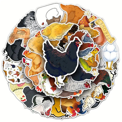 PVC Stickers - Chickens