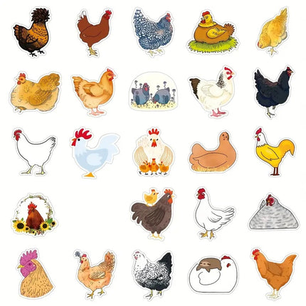 PVC Stickers - Chickens