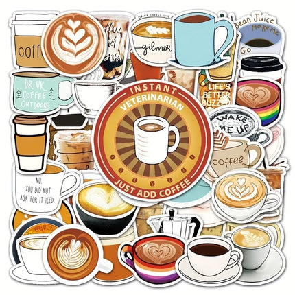 PVC Stickers - Coffee