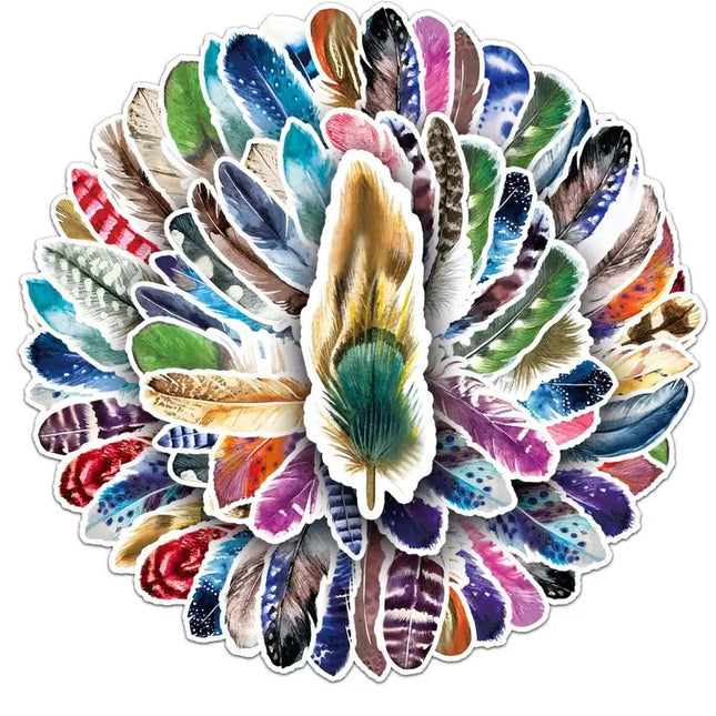 PVC Stickers - Feathers