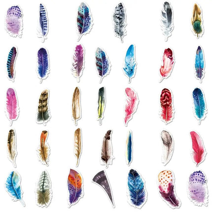 PVC Stickers - Feathers