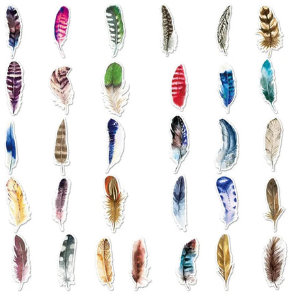 PVC Stickers - Feathers