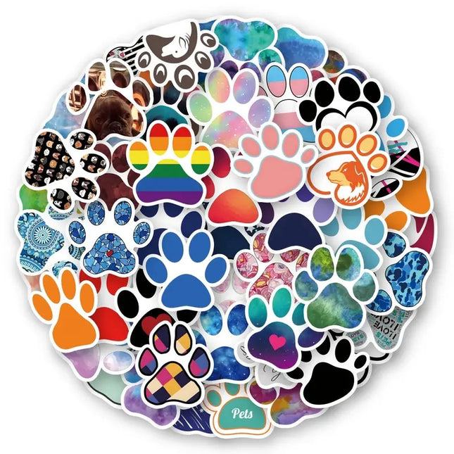 PVC Stickers - Paw Prints