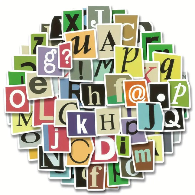 PVC Stickers - Ransom Letters